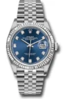 Rolex Datejust 36 Blue Diamond Dial on Jubilee Ref 126234 with New Style Card Green  2020