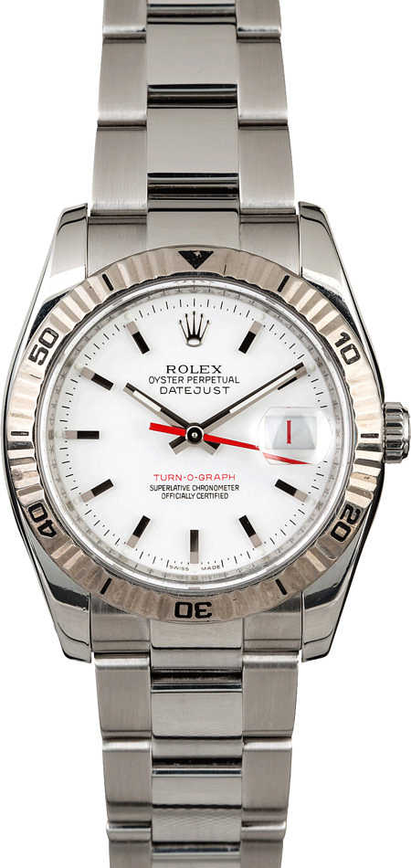 19050185_sdol6b6ndzdjlyigjmjvpce3nffx.jpg Rolex Datejust White Dial on Oyster Ref 116264 with Papers 2006 - Image 1