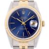 Rolex Datejust 36 Blue Stick Dial on Jubilee Ref 16233 with Papers  1997