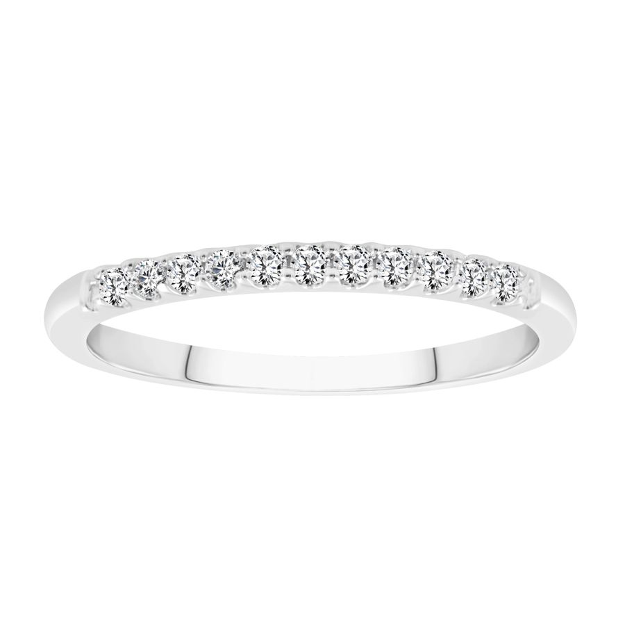 19060122_265950W-A-30097.jpg.jpg LADIES BAND 0.15CT ROUND DIAMOND 14K WHITE GOLD (SI QUALITY) - Image 1
