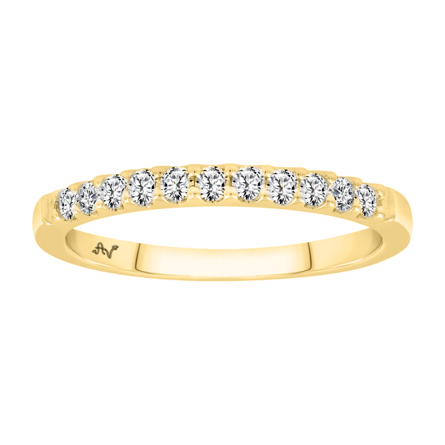 19060132_265953Y-A-30159.jpg.jpg LADIES BAND 0.25CT ROUND DIAMOND 14K YELLOW GOLD (SI QUALITY) - Image 1