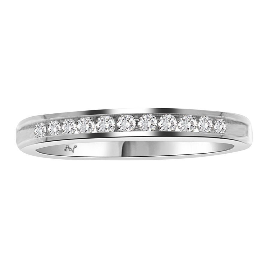 19060470_68081W-34588.jpg.jpg LADIES BAND 0.15CT ROUND DIAMOND 14K WHITE GOLD - Image 1