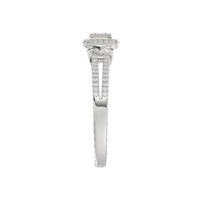 Ladies 0.20Ct Round Diamond Sterling Silver White Engagement Ring � Elegant Promise Ring For Women - Image 4