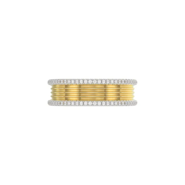 LADIES RING 0.20CT ROUND DIAMOND 10K YELLOW GOLD - Image 5