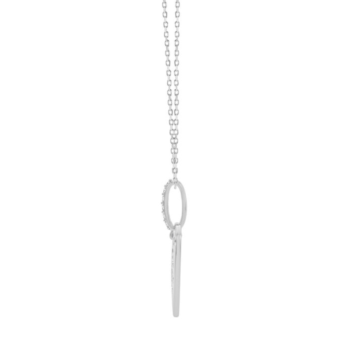 Mom Heart Pendant With Chain For Women 0.10Ct Round Diamond Yellow Gold Finish Butterfly Design Pendant - Image 3
