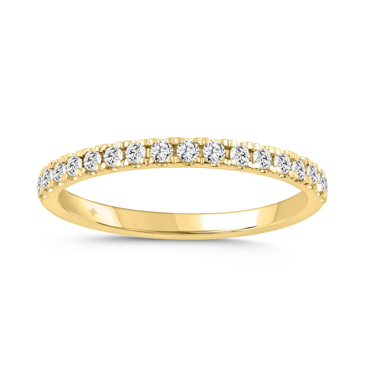 19061902_EC-122625Y-1218x1218.jpg.jpg 14K YELLOW GOLD 1/4CT ROUND DIAMOND LADIES BAND - Image 1