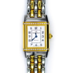 Jaeger Le Coultre Reverso Florale Silver Arabic Dial on 2 Tone Ref 265.5.08/Q2655120