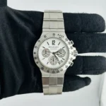 Bulgari Diagono White Dial Ref CH40STA with Papers  2012
