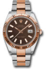 Rolex Datejust 41 Chocolate Index Dial on Oyster Ref 126331 with New Style Card Green  2025