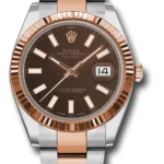 Rolex Datejust 41 Chocolate Index Dial on Oyster Ref 126331 with New Style Card Green  2025