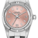 Rolex Oyster Perpetual Pink Dial on Oyster Ref 76030