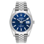 Rolex Datejust Blue Index Dial on Jubilee Ref 126300 with New Style Card White  2019