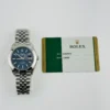Rolex Datejust Blue Index Dial on Jubilee Ref 126300 with New Style Card White  2019 - Image 6