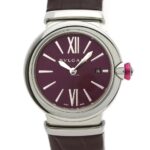 Bvlgari Lucea Purple Dial on Leather Ref LU28S with Papers  2016