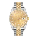 Rolex Datejust Gold Anniversary Diamond Dial Dial on Jubilee Ref 116233G with Card Old Green  2013
