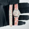 Omega De Ville Mini Tr√©sor Quartz White / Pink Roman Markers Dial on Fabric Strap Ref 428.17.26.60.04.003 with Card - Image 2