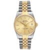 Rolex Datejust Champagne Stick Dial on D Link Jubilee Ref 16233 with Papers  1991