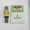 Rolex Datejust Champagne Stick Dial on D Link Jubilee Ref 16233 with Papers  1991 - Image 6