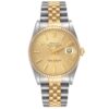 Rolex Datejust Champagne Stick Dial on D Link Jubilee Ref 16233