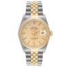 Rolex Datejust Champagne Linen Stick Dial on D Link Jubilee Ref 16233