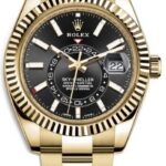 Rolex SkyDweller Black Stick Dial on Oyster Ref 326938 with New Style Card Green  2021