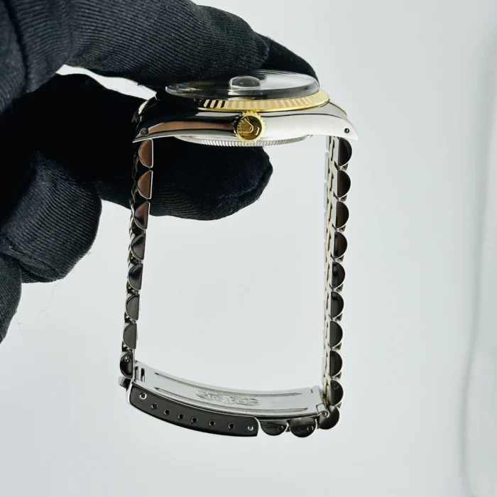 Rolex Datejust Champagne Stick Dial on D-Link Jubilee Bracelet Ref. 16013 - Image 6