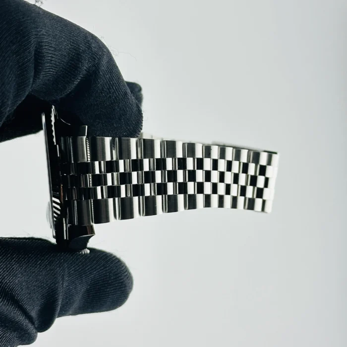 Rolex Datejust Dark Rhodium Diamond Dial on D-Link Jubilee Bracelet Ref. 126334 with New Style Card (White) 2019 - Image 5