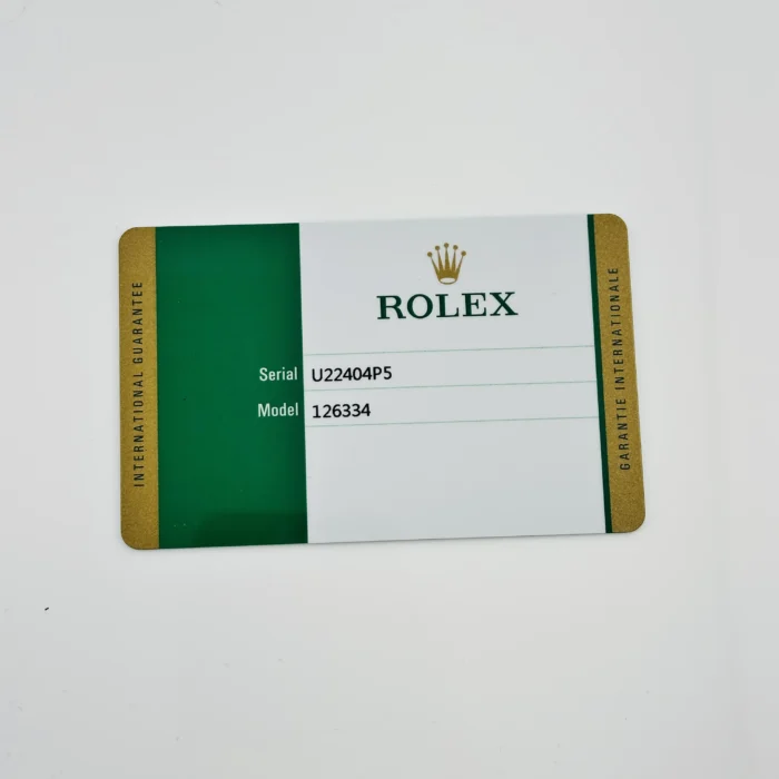 Rolex Datejust Dark Rhodium Diamond Dial on D-Link Jubilee Bracelet Ref. 126334 with New Style Card (White) 2019 - Image 7