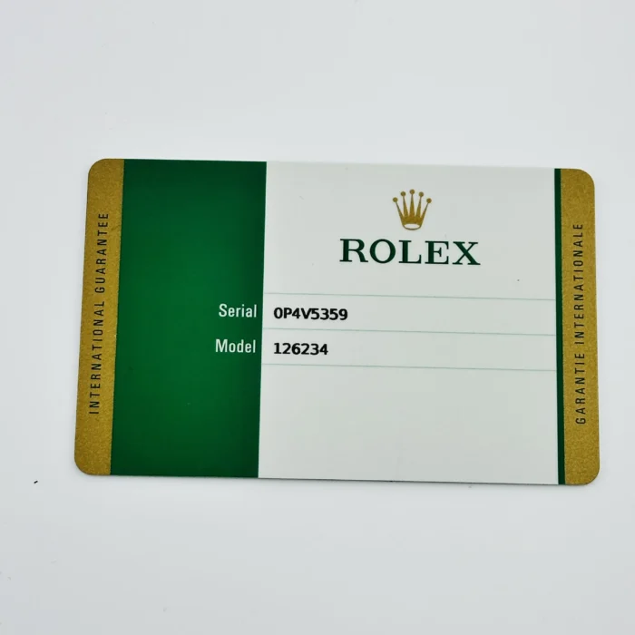 Rolex Datejust Blue Jubilee Diamond Factory Dial on Oyster Bracelet Ref. 126234 with New Style Card (White) 2020 - Image 7