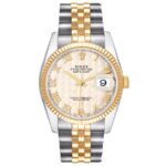 Rolex Datejust Ivory Pyramid Roman Dial on D Link Jubilee Ref 116233