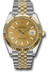 Rolex Datejust Champagne Index Dial on Jubilee Ref 126333 with New Style Card White  2019