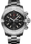 Breitling Super Avenger Chronograph B&P Black Dial on Bracelet Ref A13375101B1A1 with Card  2023