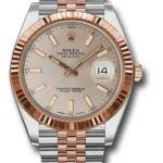 Rolex Datejust 41 Sundust Index Dial on Oyster Ref 126331 with New Style Card White  2019