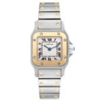 Cartier Santos Galbee Small White Roman Dial Ref N/A