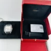 Cartier Santos XL Silver Roman Dial on Leather  Ref 4183/WSSA0017 with Card  2021 - Image 5
