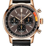 Breitling Top Time B01 B&P Bronze Dial on Leather Strap Ref RB01761A1Q1X1 with Card
