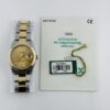 Rolex Datejust Champagne Stick Dial on Oyster Ref 16203 with Papers  2002 - Image 5
