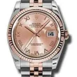 Rolex Datejust Pink Champagne Roman Dial on Jubilee Ref 116231