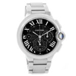 Cartier Ballon Bleu XL Black Chronograph Dial Ref 3109