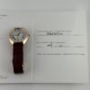 Cartier Cle Silver Roman Dial on Maroon Leather  Ref 3854 with Papers  2019 - Image 5