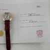 Cartier Cle Silver Roman Dial on Maroon Leather  Ref 3947/WGCL0010 with Papers  2016 - Image 5