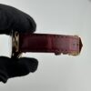 Cartier Cle Silver Roman Dial on Maroon Leather  Ref 3947/WGCL0010 with Papers  2016 - Image 4