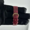 Cartier Cle Silver Roman Dial on Maroon Leather  Ref 3947/WGCL0010 with Papers  2016 - Image 3