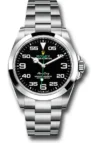 Rolex Air-King Black Dial on Oyster Ref 126900 with New Style Card Green  2022