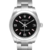 Rolex Oyster Perpetual Black / Pink Markers Dial on Oyster Ref 177200