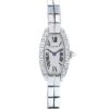 Cartier Tonneau Silver Roman Dial on Wg Ref 2545