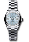 Rolex Datejust President Ice Blue Diamond Index Dial on President Style Ref 279166