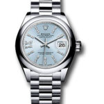 Rolex Datejust President Ice Blue Diamond Index Dial on President Style Ref 279166