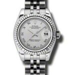 Rolex Datejust Silver Roman Dial on Jubilee Ref 179174