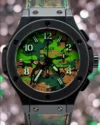 Hublot Big Bang Commando Jungle B/P Green Camouflage Dial on Leather & Rubber Ref 301.C1.8610.NR with Card  2012